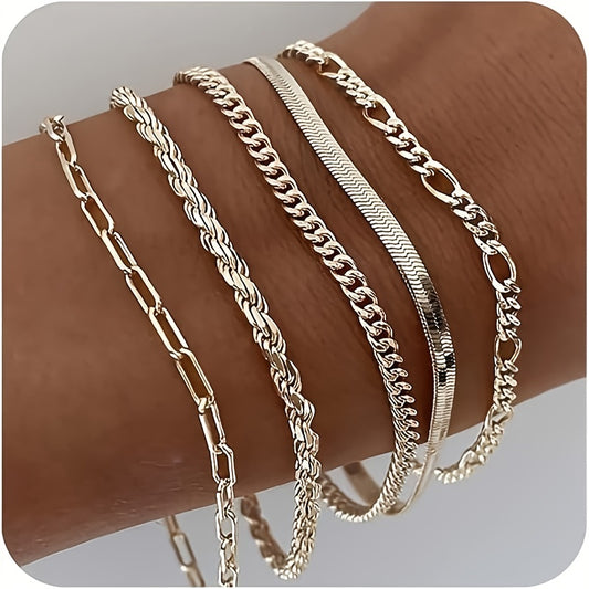 925 Sterling Silver Figaro Chain Bracelet - Unisex Daily Use Jewelry